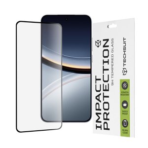 Techsuit - 111D Full Cover / Full Glue Glass - Xiaomi Poco F7 - Black KF2354160