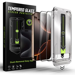 Techsuit - TitanGlass FullCover (2 pack) - iPhone 12 Pro Max - Black KF2354169