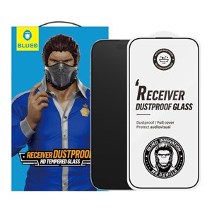 Blueo - Anti-Dust HD ochranné sklo pre iPhone 15 / iPhone 16 - čierna KF2354346