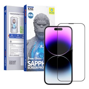 Blueo - Sapphire ochranné sklo s aplikátorom pre iPhone 16 Pro Max - čierna KF2354569