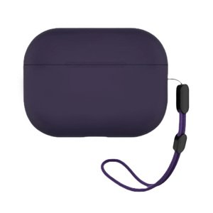 Blueo - Liquid Silicone ochranné puzdro pre AirPods Pro 2 - fialové KF2354613
