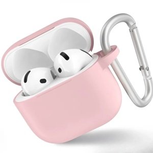 Blueo - Liquid Silicone ochranné puzdro pre AirPods 4 - pieskovo ružové KF2354628
