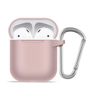 Blueo - Liquid Silicone ochranné puzdro pre AirPods 1 - pieskovo ružové KF2354636