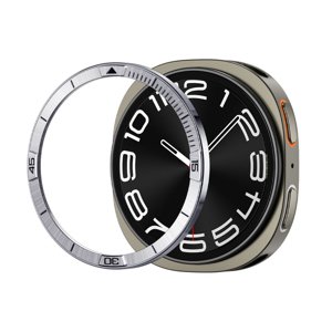 Spigen - Bezel Tune Pilot - for Samsung Galaxy Watch8 44mm, Stainless Steel - Silver KF2354769