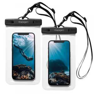 Spigen (2 balenia) Vodotesné puzdro (A601) - IPX8, pre telefón 3,5 - 7" - číre KF237745