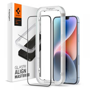 Spigen Glas.tR Align Master ochranné sklo na - iPhone 13 / 13 pro / 14 - čierna KF237770
