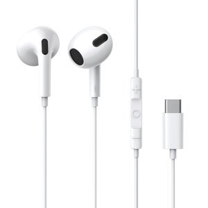 Baseus stereo slúchadlá Encok C17 (NGCR010002) – drôtové, USB-C, mikrofón, 1,1 m, biele KF239076