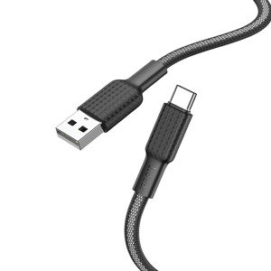 Hoco Datový kábel Jaeger (X69) - USB-A na USB Type-C, 3A, 1 m - čierny / biely KF239273