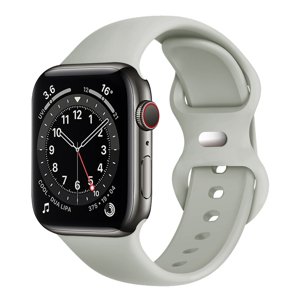 Techsuit – Watchband (W031) remienok pre Apple Watch 1/2/3/4/5/6/7/8/9/10/SE/SE 2 (38/40/41/42 mm) – sivý KF239484