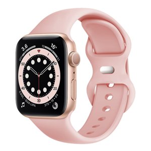Techsuit – Watchband (W031) remienok pre Apple Watch 1/2/3/4/5/6/7/8/9/10/SE/SE 2/Ultra/Ultra 2 (42/44/45/46/49 mm) – svetloružový KF239485