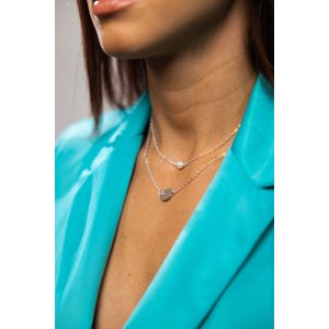 Girly Strieborný náhrdelník Simple NL17/CDNN009-SILVER