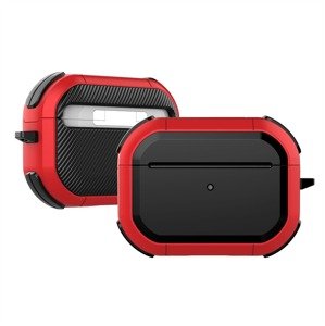 Bomba Púzdro Carbon Armor pre AirPods 3 Farba: Červená P-APPPODSBCTP024_RED