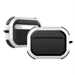 Bomba Púzdro Carbon Armor pre AirPods 3 Farba: Biela P-APPPODSBCTP024_WHITE