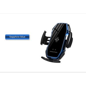 Bomba Automatický smart držiak telefónu s QI 3.0 nabíjaním do autoventilácie Farba: Modrá R149_BLUE