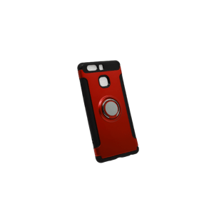 Bomba Obal s krúžkom pre huawei - červený Model Huawei: P9 S017_HUA_P9_RED