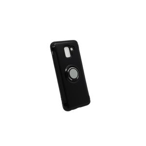 Bomba Obal s krúžkom pre samsung - čierny Model Samsung: Galaxy J6 (2018) S017_SAM_J6_-2018-_BLACK