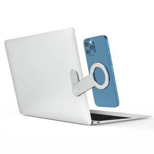 Bomba Štýlový magnetický držiak mobilu RING na notebook SJ05 SJ05_SILVER