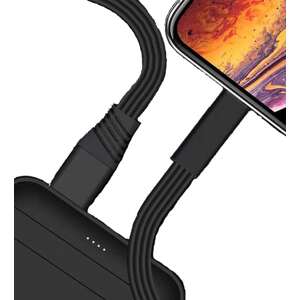 Bomba Nezničiteľný rýchlonabíjací obnoviteľný USB kábel 1,5M - Android/iPhone Farba: Čierna, USB Konektor: Type-C (Android) W23_BLACK-TYPE-C