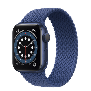 Bomba Nylonový elastický remienok na Apple Watch Farba: Modrá, Veľkosť remienka a ciferníka Apple Watch: M - 125mm (38/40/41mm) WD112BLUE_SIZE-M-38-4…