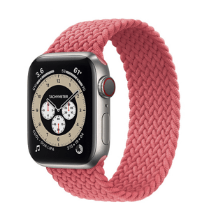 Bomba Nylonový elastický remienok na Apple Watch Farba: Ružová, Veľkosť remienka a ciferníka Apple Watch: L - 140mm(42/44/45mm) WD112PINK_SIZE-L-42-4…