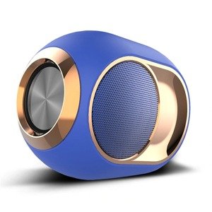 Bomba Dizajnový Bluetooth prenosný reproduktor s FM, SD, AUX, USB, HandsFree X6 Farba: Modrá X6_BLUE