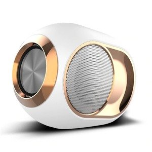 Bomba Dizajnový Bluetooth prenosný reproduktor s FM, SD, AUX, USB, HandsFree X6 Farba: Biela X6_WHITE