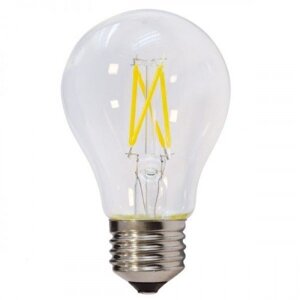 LED žiarovka , vláknový efekt , filament , hruška , pätica E27 , 6 W , teplá biela , stmievateľná