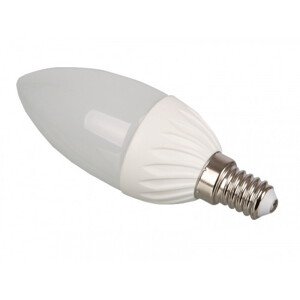 LED žiarovka , sviečka , pätica E14 , 3,7 W , teplá biela ,
