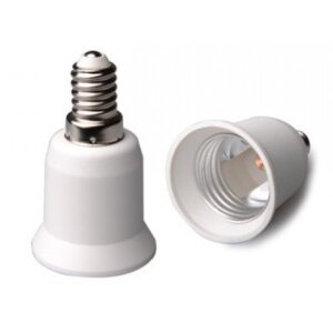 Prevodník pätice lampy, E14-E27, INTEC