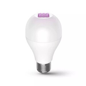 LED lampa, žiarovka, s UV-C dezinfekciou, E27, 8W, studená biela, 59S, SunClean