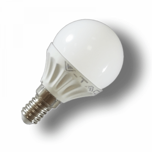 LED žiarovka , hruška , pätica E14 , 4 W , studená biela , 3 ks balenie
