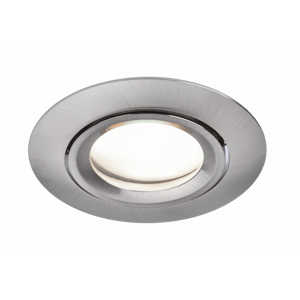 LED svietidlo , bodové , sklápacie , GU10 , RGB , CCT , stmievateľné , zapustené , okruhlé, matný nikel , 4.7W , LUTEC CONNECT , SCOP