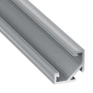 Rohový hliníkový profil pre LED pásik , 1 meter/ks , strieborný eloxovaný , CORNER ELOX