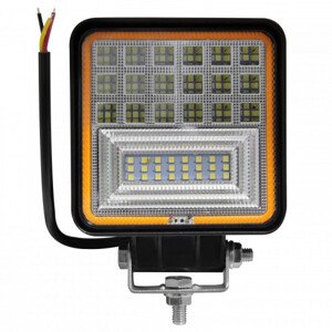 LED reflektor , pracovná lampa , 10-60V , 126 W , studená biela , s oranžovým svetelným indikátorom , IP67