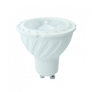 LED žiarovka , bodovka , pätica GU10 ,6 W , 110° , studená biela , SAMSUNG Chip , 5 rokov záruky , stmievateľná , V-Tac