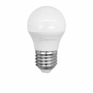 LED svietidlo, žiarovka, guľa, objímka E27, 6W, prírodná biela, COSMOLED