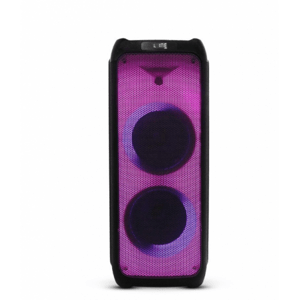 RGB Bluetooth reproduktor , párty reproduktor s  LED osvetlením, s mikrofónom , diaľkovým ovládačom , 100 watt , USB , nabíjateľný , 86 x 34 cm