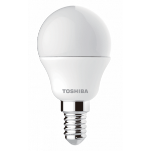 LED svietidlo, žiarovka ,  E14 pätica , 5 Watt , 180° , denná biela , stmievatelná , TOSHIBA , 5 rokov záruky