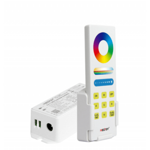 RGB-CCT diaľkový ovládač a 3 v 1 (RGB /RGBW /RGB-CCT) ovládač v jednom balení, Miboxer (Mi-Light), FUT043A+