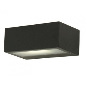 LED svietidlo, bočné, so závitem E27, dvojitého smeru, tmavosivé, vonkajšie, s ochranou IP44, LUTEC, GEMINI