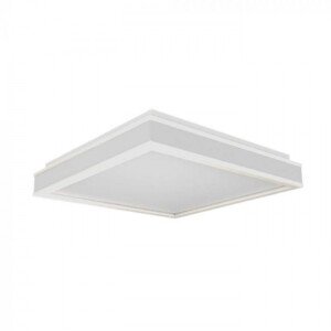 LED svietidlo, štvorcové, stropné, 50 cm, 48W, prírodná biela, hliník, biela, stmievateľné
