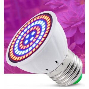 LED lampa na pestovanie rastlín  , žiarovka , E27 , bodovka , 8W ,červené/modré svetlo, LEDISSIMO GROW