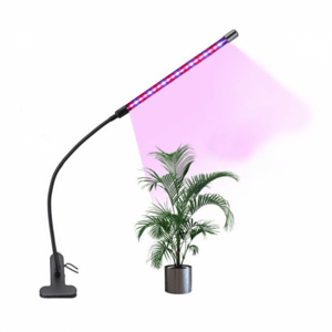 Rastlinná LED lampa, 1 ramenná, 7 wattov, USB, s klipsovacím, stlmoiteľná, časovateľná, IP44, LEDISSIMO GROW
