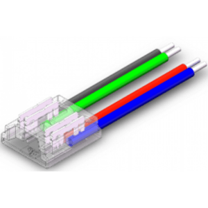Napájací kábel, 10 mm, 4-pólový, pre RGB DOTLESS COB LED pásky, IP20/IP65, MULTI SNAP