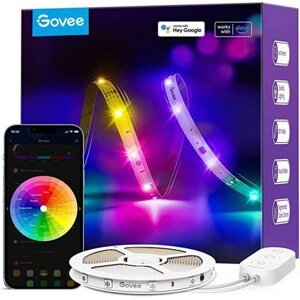 Digitálny LED pásikový set, RGB + IC (digitálny), 5 m, Wi-Fi & Bluetooth, GOVEE