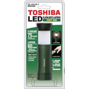 LED zářivka, kapesní svítilna, nastavitelné světlo, 75 lm, multifunkční, 1 kus, zelená, TOSHIBA
