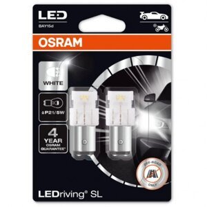 LED svetlo, žiarovka, auto žiarovka, smerovka, 2 ks balení, P21/5W, 2,50/0,5 watt, studená biela, Plug&Play, OSRAM LEDriving, HL Easy