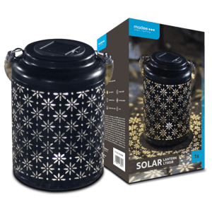 LED svietidlo, stolová lampa, solárne napájanie, zavesiteľné, 26 cm, teplá biela, IP44, Modee