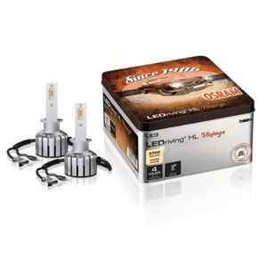LED žiarovka, auto žiarovka, svetlomet, balenie 2 kusy, H1, 13 wattov, teplá biela, Plug&Play, OSRAM LEDriving, HL Vintage, OLDTIMER