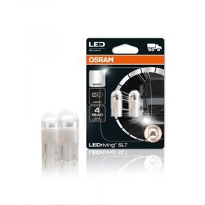 LED lampa, žiarovka, auto žiarovka, smerové svetlo, balenie 2 kusy, W5W, 0,7 wattov, studená biela, Plug&Play, OSRAM LEDriving, HL TRUCK